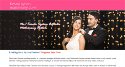 Desktop Screenshot of keralasyrianmatrimony.com